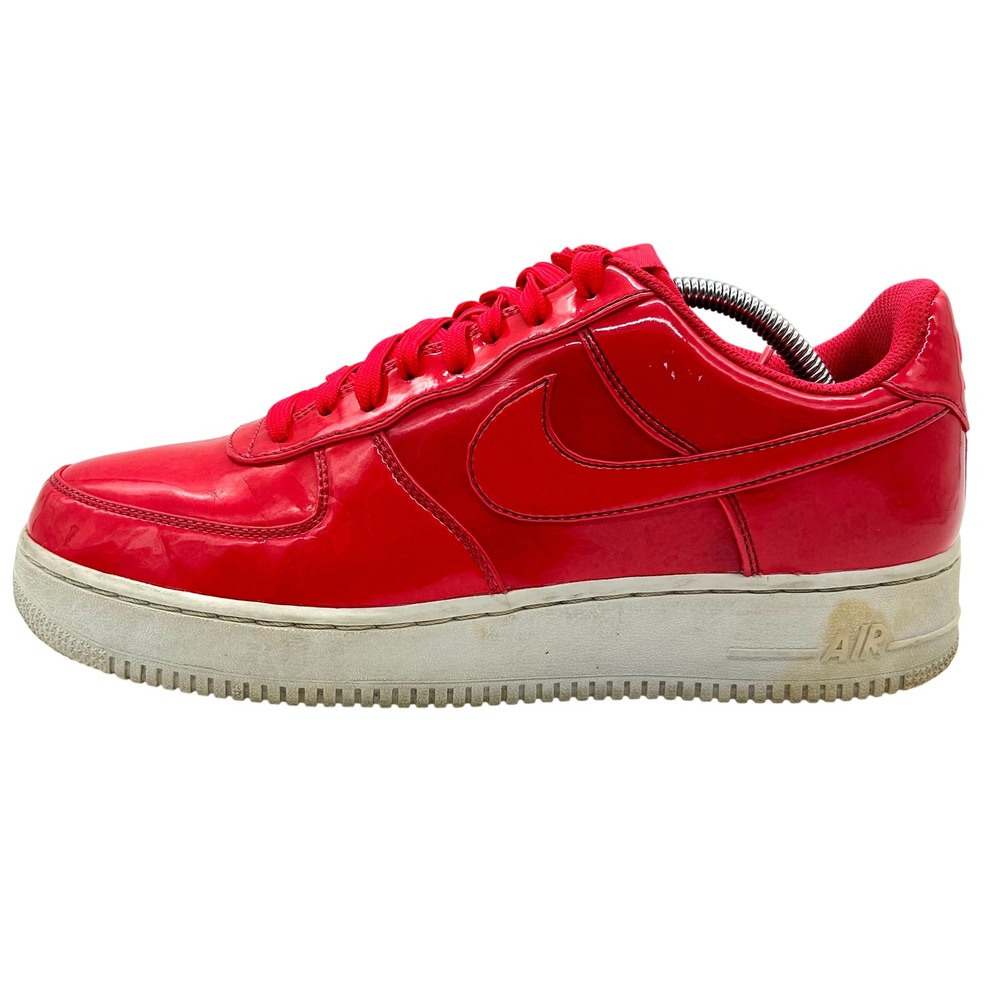 Nike Air Force 1 '07 Red Patent Leather Sneakers Shoes Mens Size 10 AJ9505-600‎